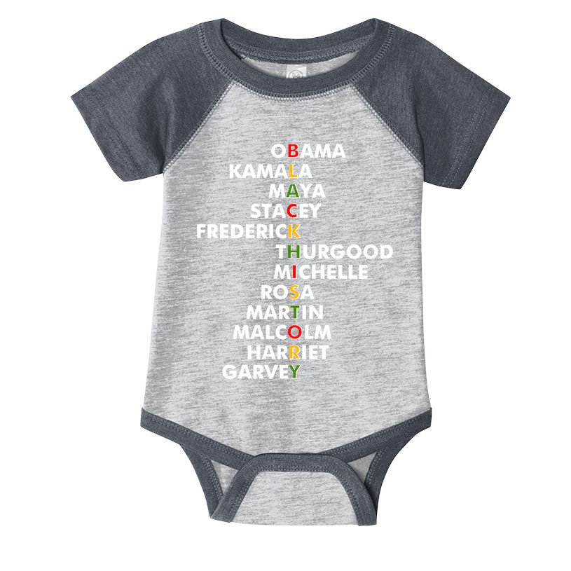Important Black History Leaders Celebrate Black History Infant Baby Jersey Bodysuit