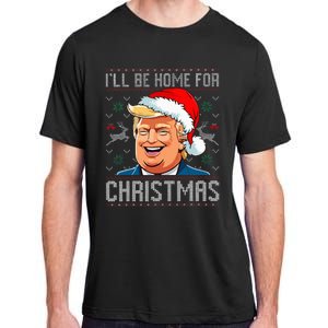 ILl Be Home For Christmas Funny Santa Claus Trump 2024 Adult ChromaSoft Performance T-Shirt