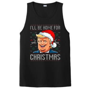 ILl Be Home For Christmas Funny Santa Claus Trump 2024 PosiCharge Competitor Tank