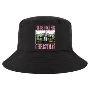 ILl Be Home For Christmas Funny Santa Claus Trump 2024 Cool Comfort Performance Bucket Hat