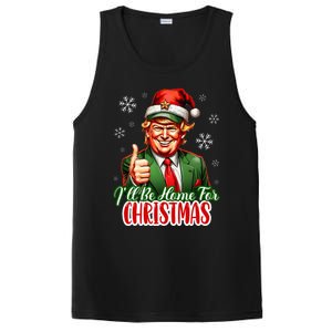 ILl Be Home For Christmas Funny Santa Claus Trump 2024 PosiCharge Competitor Tank