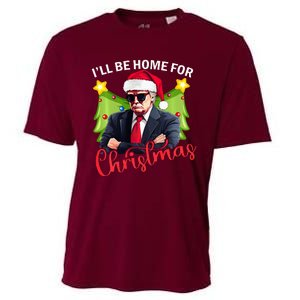 ILl Be Home For Christmas Santa Claus Trump 2024 Cooling Performance Crew T-Shirt