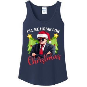 ILl Be Home For Christmas Santa Claus Trump 2024 Ladies Essential Tank