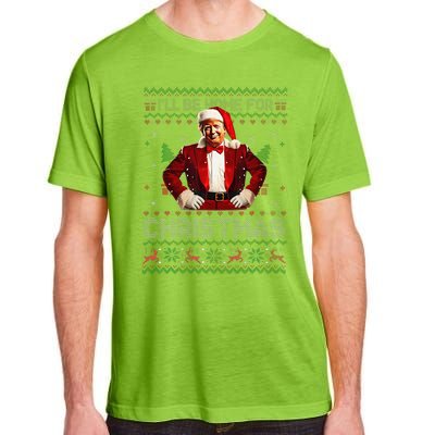 ILl Be Home For Christmas Xmas Trump Pajamas Holiday Santa Adult ChromaSoft Performance T-Shirt