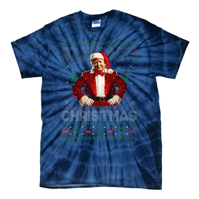 ILl Be Home For Christmas Xmas Trump Pajamas Holiday Santa Tie-Dye T-Shirt