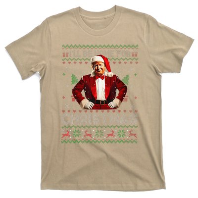 ILl Be Home For Christmas Xmas Trump Pajamas Holiday Santa T-Shirt