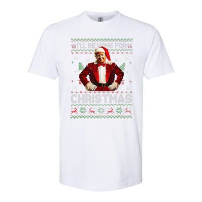 ILl Be Home For Christmas Xmas Trump Pajamas Holiday Santa Softstyle CVC T-Shirt