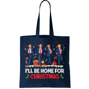 ILl Be Home For Christmas Santa Funny Trump Xmas Pajamas Tote Bag