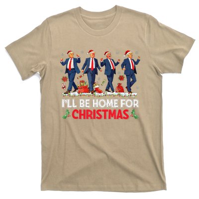 ILl Be Home For Christmas Santa Funny Trump Xmas Pajamas T-Shirt