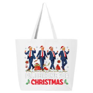 ILl Be Home For Christmas Santa Funny Trump Xmas Pajamas 25L Jumbo Tote