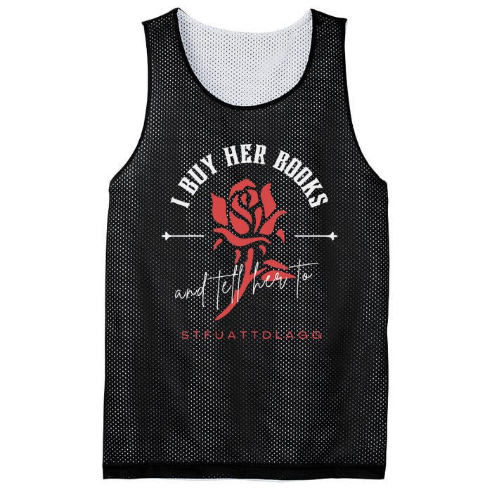 I Buy Her Books and tell her to STFUATTDLAGG  Mesh Reversible Basketball Jersey Tank