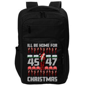 ILl Be Home For Christmas Donald Trump 4547 Maga Trump Dance Ugly Christmas Impact Tech Backpack