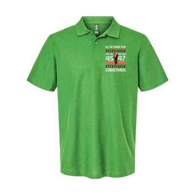 ILl Be Home For Christmas Donald Trump 4547 Maga Trump Dance Ugly Christmas Polo