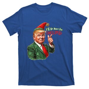 ILl Be Home For Christmas Santa Trump 2024 Funny Pajama Set Funny Gift T-Shirt