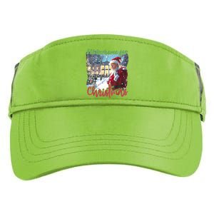 ILl Be Home For Christmas Xmas Santa Trump Funny Holiday Gift Adult Drive Performance Visor