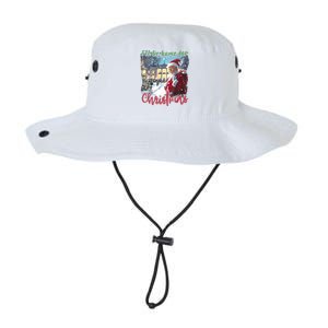 ILl Be Home For Christmas Xmas Santa Trump Funny Holiday Gift Legacy Cool Fit Booney Bucket Hat