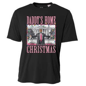 ILl Be Home For Christmas Santa Funny Trump Xmas Pajamas Cooling Performance Crew T-Shirt