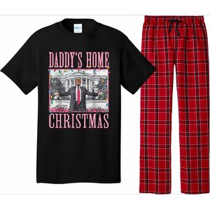 ILl Be Home For Christmas Santa Funny Trump Xmas Pajamas Pajama Set