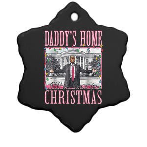 ILl Be Home For Christmas Santa Funny Trump Xmas Pajamas Ceramic Star Ornament