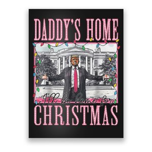 ILl Be Home For Christmas Santa Funny Trump Xmas Pajamas Poster