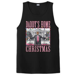 ILl Be Home For Christmas Santa Funny Trump Xmas Pajamas PosiCharge Competitor Tank