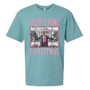 ILl Be Home For Christmas Santa Funny Trump Xmas Pajamas Sueded Cloud Jersey T-Shirt