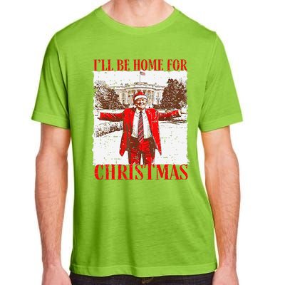 ILl Be Home For Christmas Funny Trump 2024 Xmas Pjm Adult ChromaSoft Performance T-Shirt