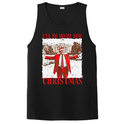 ILl Be Home For Christmas Funny Trump 2024 Xmas Pjm PosiCharge Competitor Tank