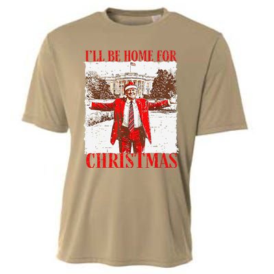 ILl Be Home For Christmas Funny Trump 2024 Xmas Pjm Cooling Performance Crew T-Shirt