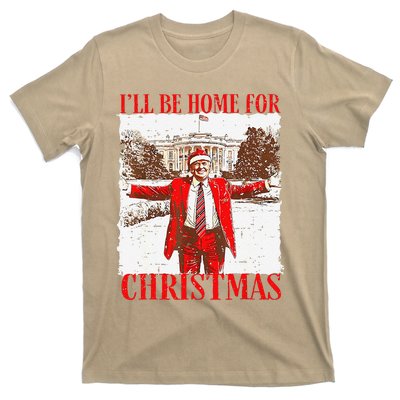 ILl Be Home For Christmas Funny Trump 2024 Xmas Pjm T-Shirt