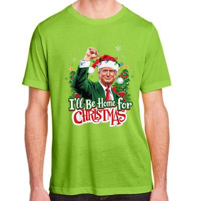 ILl Be Home For Christmas Santa Trump 2024 Adult ChromaSoft Performance T-Shirt