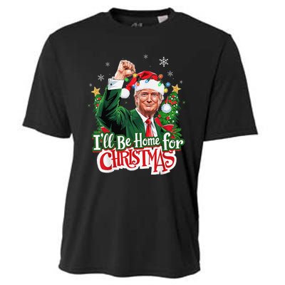 ILl Be Home For Christmas Santa Trump 2024 Cooling Performance Crew T-Shirt