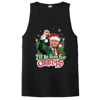 ILl Be Home For Christmas Santa Trump 2024 PosiCharge Competitor Tank