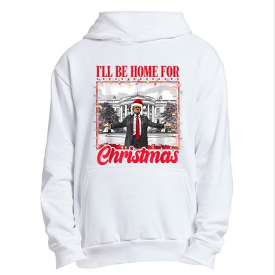 ILl Be Home For Christmas Santa Funny Trump Xmas Pajamas Urban Pullover Hoodie