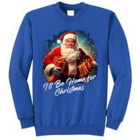 ILl Be Home For Christmas – Trump Santa Funny Graphic Cool Gift Sweatshirt