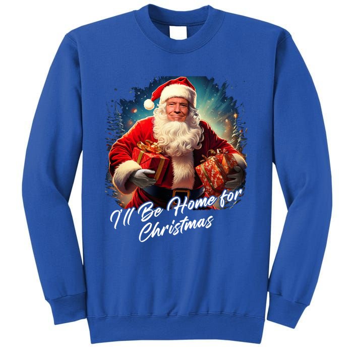 ILl Be Home For Christmas – Trump Santa Funny Graphic Cool Gift Sweatshirt