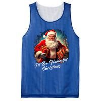 ILl Be Home For Christmas – Trump Santa Funny Graphic Cool Gift Mesh Reversible Basketball Jersey Tank