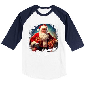 ILl Be Home For Christmas – Trump Santa Funny Graphic Cool Gift Baseball Sleeve Shirt