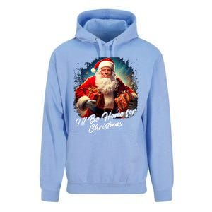 ILl Be Home For Christmas – Trump Santa Funny Graphic Cool Gift Unisex Surf Hoodie