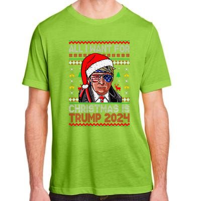 I’Ll Be Home For Christmas Trump 2024 DaddyS Home Trump 47 Adult ChromaSoft Performance T-Shirt