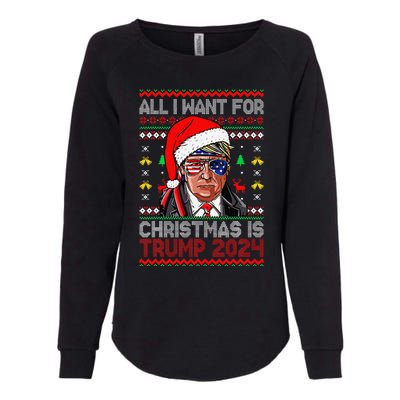 I’Ll Be Home For Christmas Trump 2024 DaddyS Home Trump 47 Womens California Wash Sweatshirt