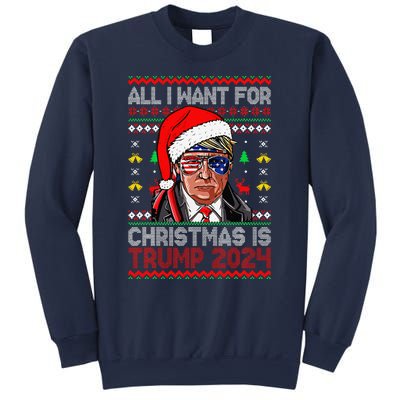 I’Ll Be Home For Christmas Trump 2024 DaddyS Home Trump 47 Sweatshirt