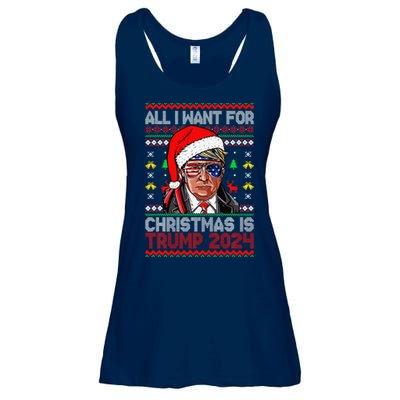 I’Ll Be Home For Christmas Trump 2024 DaddyS Home Trump 47 Ladies Essential Flowy Tank