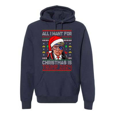 I’Ll Be Home For Christmas Trump 2024 DaddyS Home Trump 47 Premium Hoodie