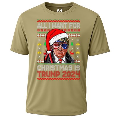 I’Ll Be Home For Christmas Trump 2024 DaddyS Home Trump 47 Cooling Performance Crew T-Shirt