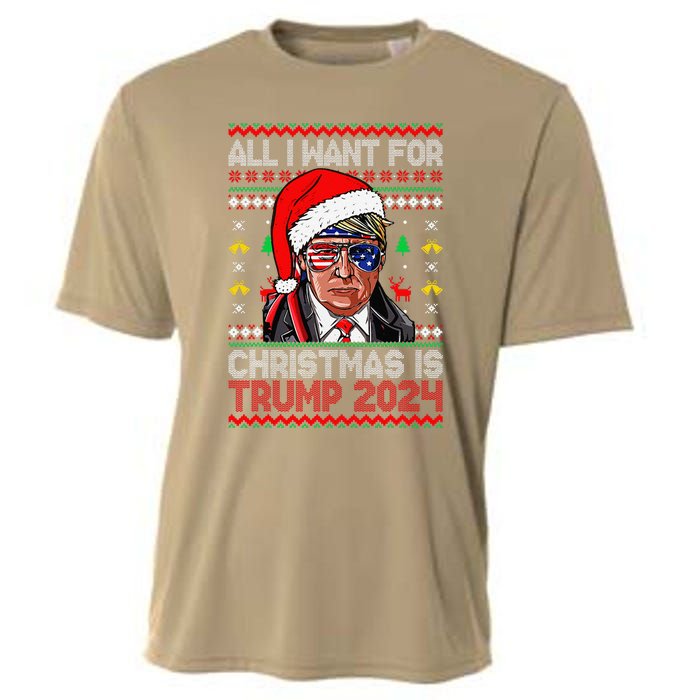 I’Ll Be Home For Christmas Trump 2024 DaddyS Home Trump 47 Cooling Performance Crew T-Shirt