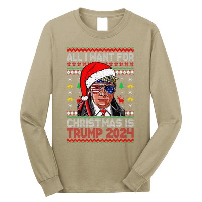 I’Ll Be Home For Christmas Trump 2024 DaddyS Home Trump 47 Long Sleeve Shirt