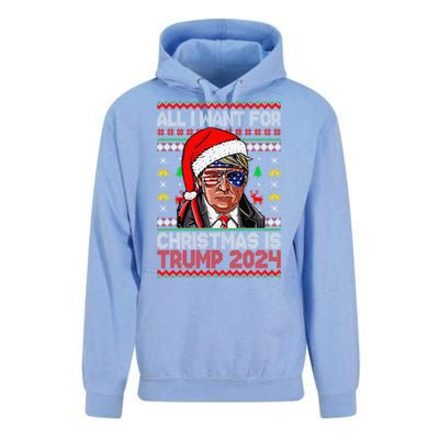 I’Ll Be Home For Christmas Trump 2024 DaddyS Home Trump 47 Unisex Surf Hoodie