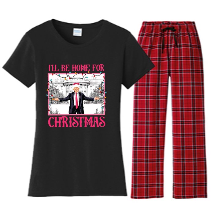 ILl Be Home For Christmas Women's Flannel Pajama Set