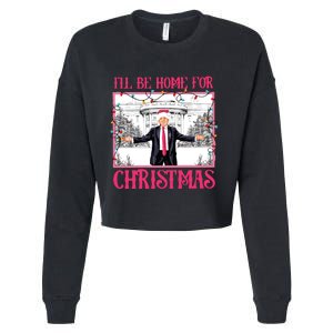 ILl Be Home For Christmas Cropped Pullover Crew